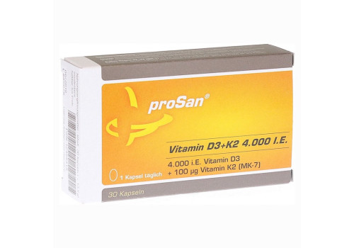 PROSAN Vitamin D3+K2 4.000 I.E. Kapseln (PZN 12455415)