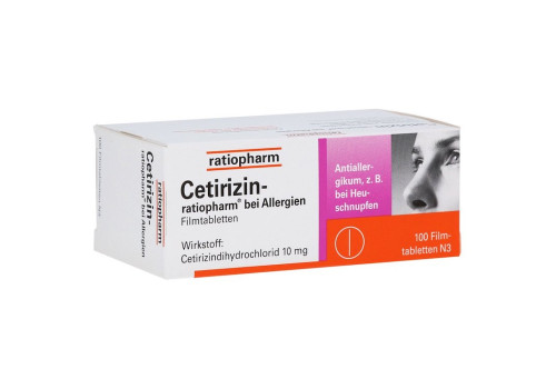 Cetirizin-ratiopharm bei Allergien (PZN 2158165)