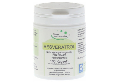 RESVERATROL KOMPLEX Vegi Kapseln (PZN 2904438)