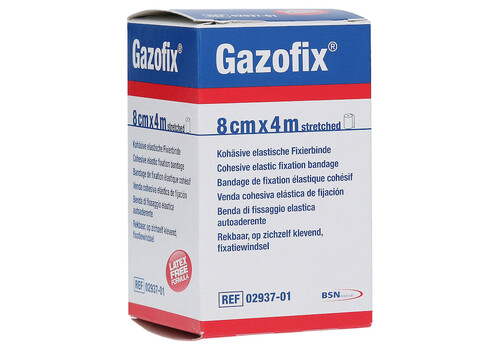 GAZOFIX Fixierbinde kohäsiv 8 cmx4 m (PZN 11587801)