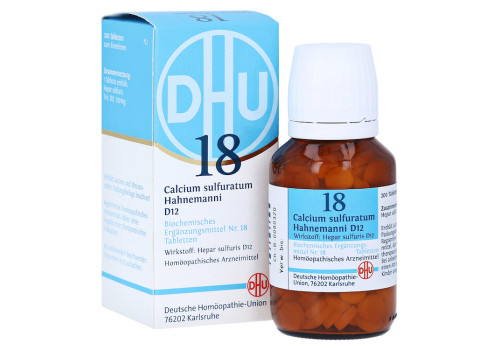 BIOCHEMIE DHU 18 Calcium sulfuratum D 12 Tabletten (PZN 2581254)
