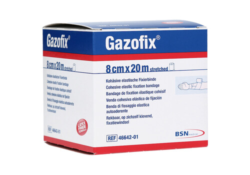 GAZOFIX Fixierbinde kohäsiv 8 cmx20 m (PZN 11587853)