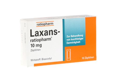 Laxans-ratiopharm 10mg Zäpfchen (PZN 3797909)
