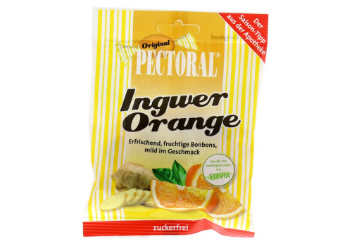 Pectoral Ingwer Orange Bonbons zuckerfrei (PZN 8454841)