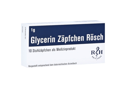 GLYCERIN ZÄPFCHEN Rösch 1 g gegen Verstopfung (PZN 13889305)