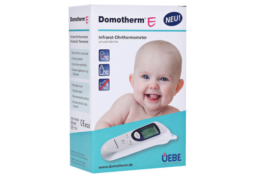 DOMOTHERM E Infrarot-Ohrthermometer schutzhül.frei (PZN 11613786)