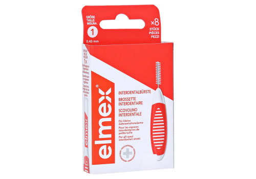 ELMEX Interdentalbürsten ISO Gr.1 0,45 mm orange (PZN 17149060)