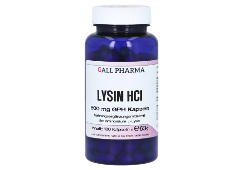 LYSIN HCL 500 mg GPH Kapseln (PZN 7147321)