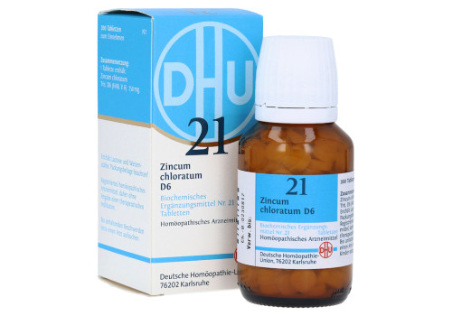 BIOCHEMIE DHU 21 Zincum chloratum D 6 Tabletten (PZN 2581656)