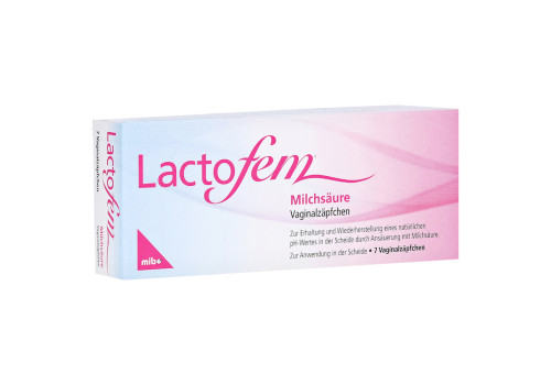 Lactofem Milchsäure Vaginalzäpfchen (PZN 10078055)