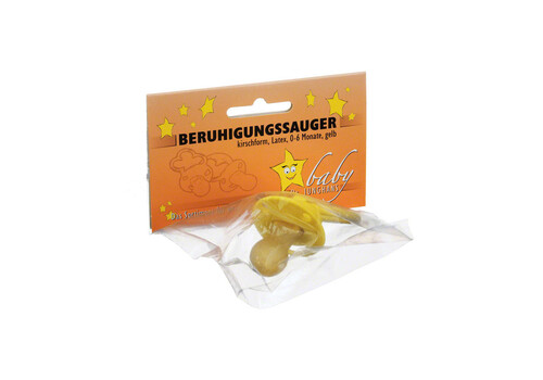 BERUHIGUNGSSAUGER kirschf.Lat.0-6 M.gelb (PZN 547951)