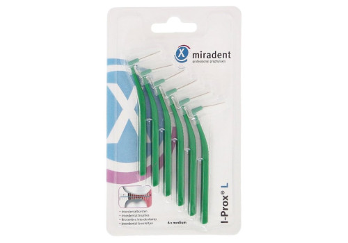 MIRADENT Interdentalbürste I-Prox L 0,7 mm grün (PZN 11597509)