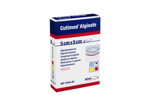 CUTIMED Alginate Alginatkompressen 5x5 cm (PZN 1179076)