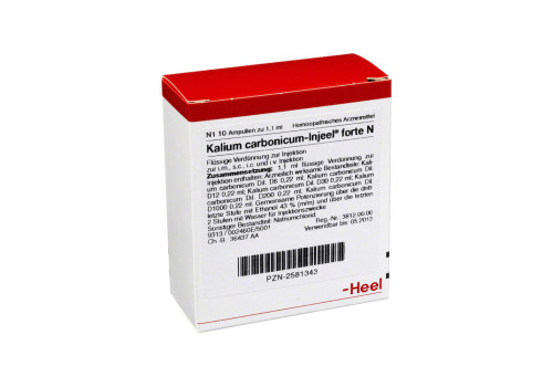 KALIUM CARBONICUM INJEEL forte N Ampullen – PZN 2581343 (PZN 2581343)