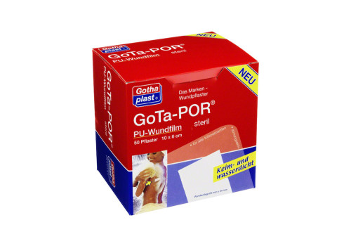 GOTA-POR PU Wundfilm 10x6 cm steril Pflaster – PZN 3182504 (PZN 3182504)