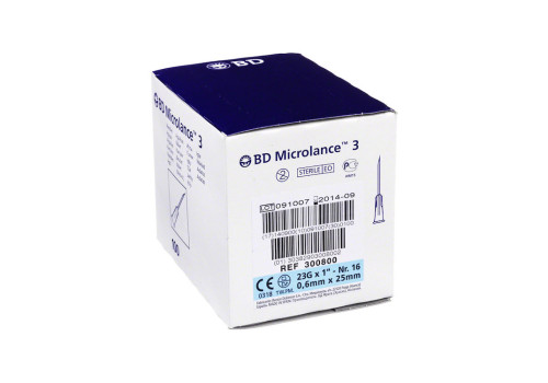 BD MICROLANCE Kanüle 23 G 1 0,6x25 mm – PZN 3086976 (PZN 3086976)