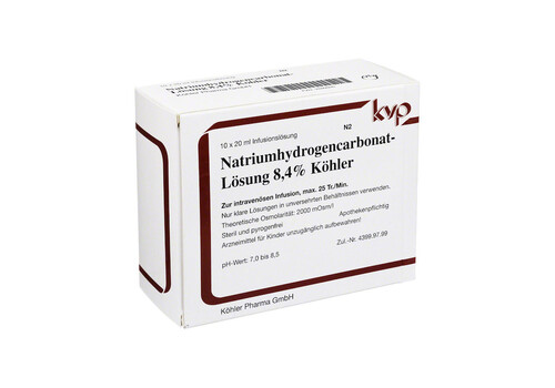 NATRIUMHYDROGENCARBONAT-Lösung 8,4% Köhler – PZN 2699926 (PZN 2699926)