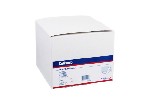 CUTISORB Saugkompressen unsteril 10x10 cm – PZN 2536868 (PZN 2536868)