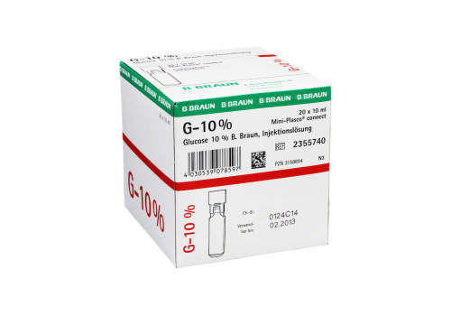GLUCOSE 10% B.Braun Mini Plasco connect Inj.-Lsg. – PZN 3158894 (PZN 3158894)