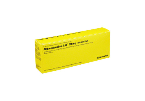 ALPHA LIPONSÄURE AAA 600 mg Injektionsflaschen – PZN 4080585 (PZN 4080585)