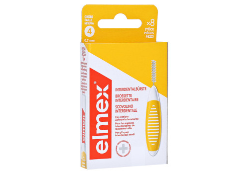 ELMEX Interdentalbürsten ISO Gr.4 0,7 mm gelb – PZN 17149108 (PZN 17149108)