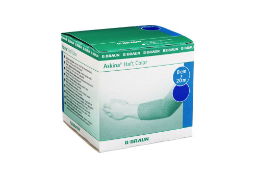 ASKINA Haftbinde Color 8 cmx20 m blau – PZN 7343476 (PZN 7343476)