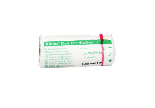 ASKINA Elast Fine Binde 8 cmx4 m cellophaniert – PZN 6338591 (PZN 6338591)