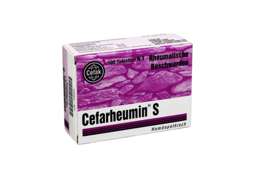 CEFARHEUMIN S Tabletten – PZN 7580928 (PZN 7580928)