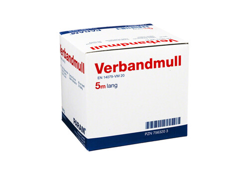 VERBANDMULL 5 m gerollt – PZN 7563203 (PZN 7563203)