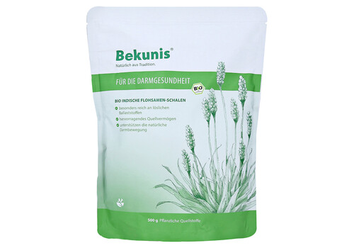 BEKUNIS Bio indische Flohsamenschalen – PZN 16348395 (PZN 16348395)