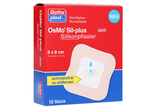 OSMO SIL-plus Silikonpflaster 8x8 cm steril – PZN 11896962 (PZN 11896962)