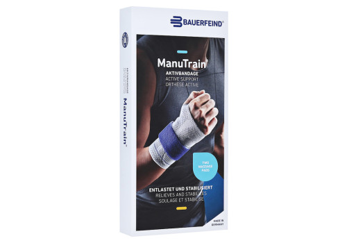 MANUTRAIN Handgelenkbandage rechts Gr.3 schwarz – PZN 7552300 (PZN 7552300)