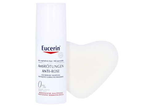 Eucerin AntiRötungen Kaschierende Tagespflege + gratis Konjac-Schwamm (PZN 10268643)