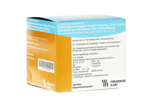 NATRIUMGLYCEROPHOSPHAT Ampulle Infusionslsg.-Konz. – PZN 817468 (PZN 817468)