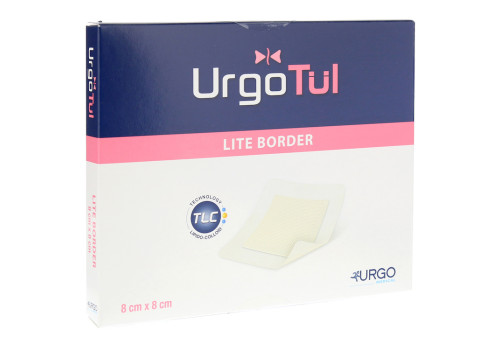 URGOT√ЬL Lite Border 8x8 cm Verband (PZN 7750307)