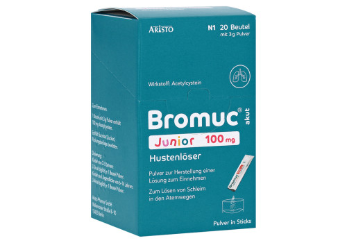 Bromuc akut Junior 100mg Hustenl√ґser (PZN 11353196)