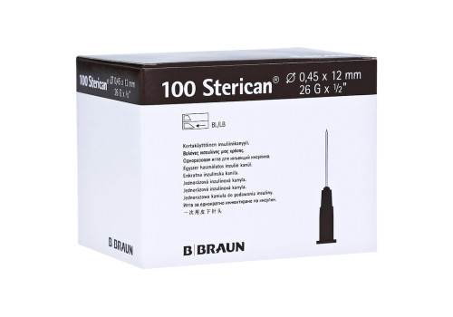 Sterican Einmal-Insulin-Kan√Љle 26gx1/2 0,45x12 mm (PZN 2040676)