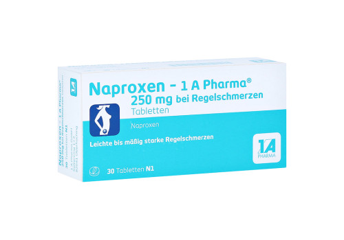 Naproxen-1A Pharma 250mg bei Regelschmerzen (PZN 9245022)