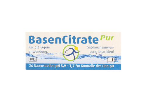 Basencitrate Pur Teststreifen ph 5,9-7,7 (PZN 2067497)
