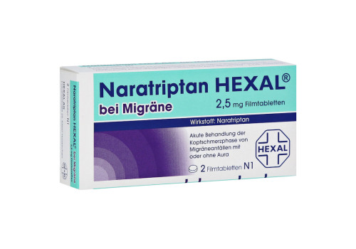 Naratriptan HEXAL bei Migr√§ne 2,5mg (PZN 9334719)