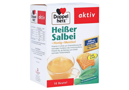 Doppelherz aktiv Heißer Salbei + Honig + Menthol (PZN 10339389)