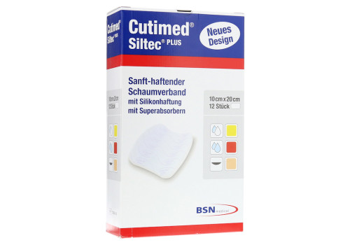 CUTIMED Siltec Plus Schaumverb.10x20 cm haftend (PZN 10204235)