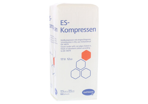 ES-KOMPRESSEN unsteril 7,5x7,5 cm 12fach (PZN 475246)