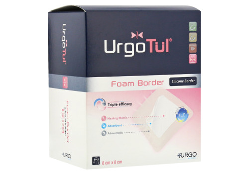 URGOT√ЬL Foam Border 8x8 cm Verband (PZN 10203112)