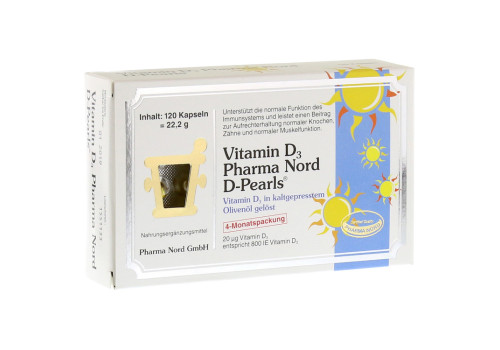 VITAMIN D3 PHARMA Nord 20 ¬µg Kapseln (PZN 6558789)
