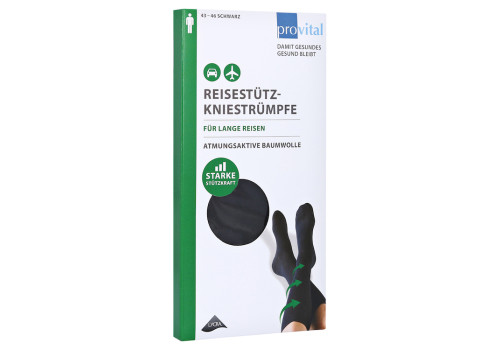 PROVITAL Reisekniestr√Љmpfe Gr.43-46 schwarz (PZN 7121712)