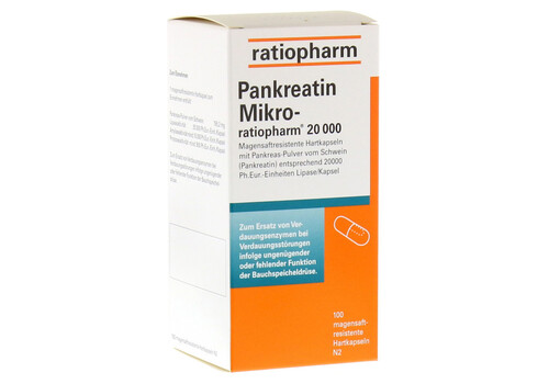 Pankreatin Mikro-ratiopharm 20000 (PZN 7097586)
