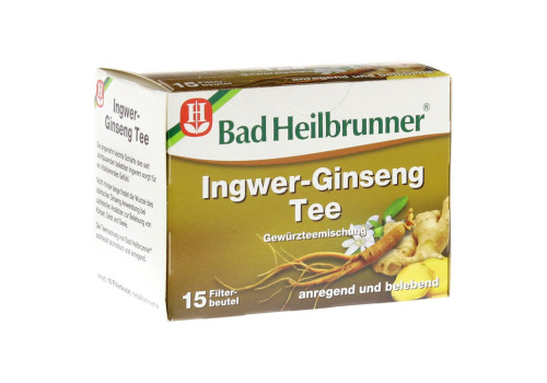 BAD HEILBRUNNER Ingwer-Ginseng Tee Filterbeutel (PZN 2437511)